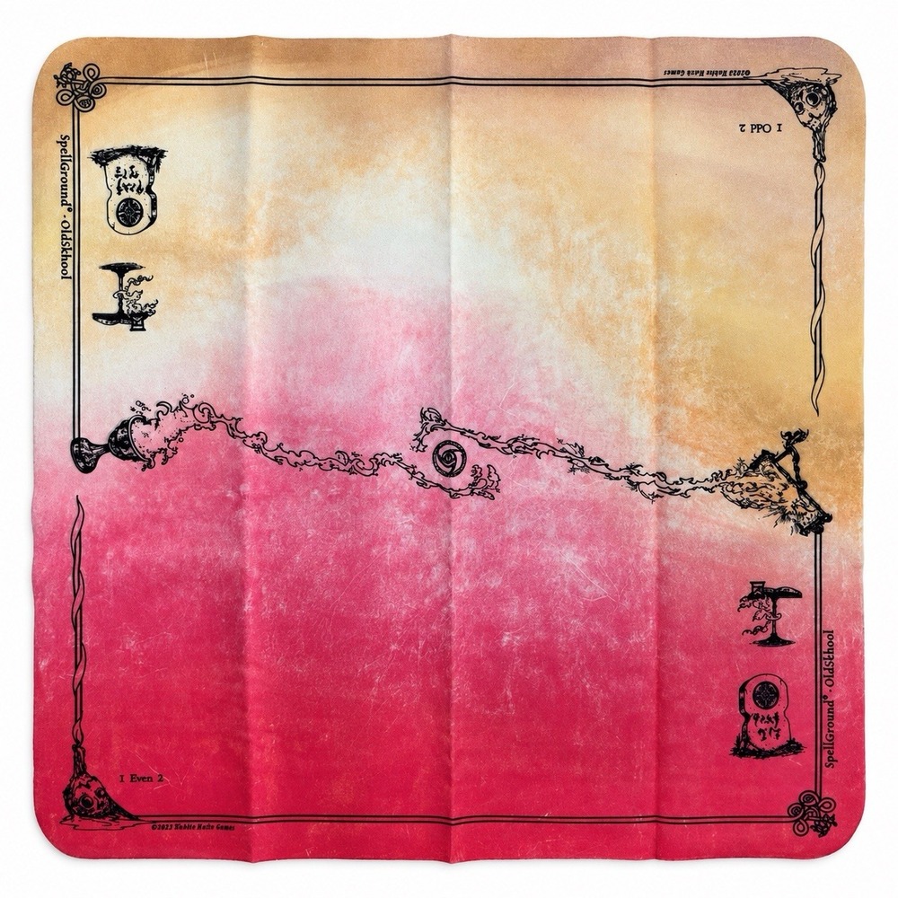 SpellGround Ombre Series 1 v10 Oldskhool Khalsa Brain Games Playmat Pink Orange